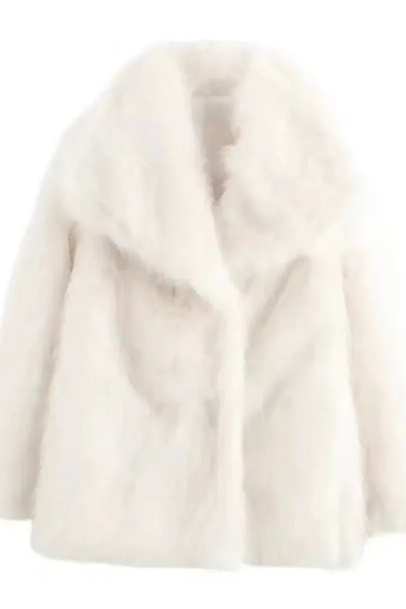 Luxurious faux fur coat